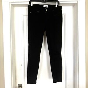 Paige Size 31 Black Jeans Skinny Leg Like New Verdugo Crop